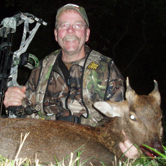 Tom Nelson with an elusive Sika Deer