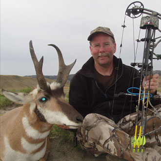Tom Nelson Harvests a mature antelope with his bow.
