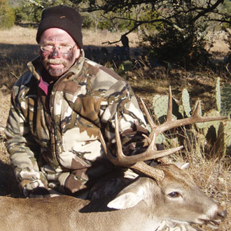 Tom Nelson makes a nice shot on this trophy whitetail.